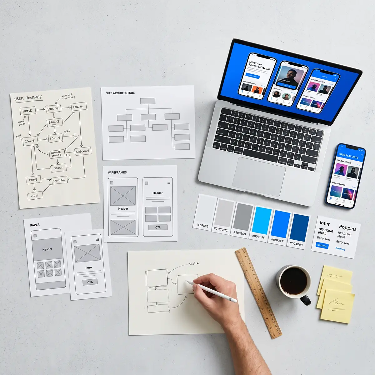 From Wireframes to Mockups: Our UX and UI Process