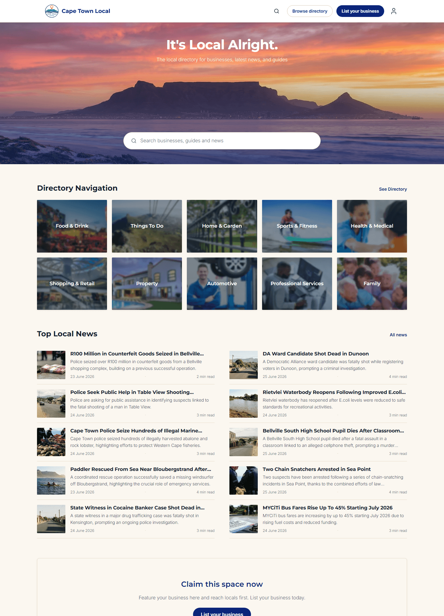 Cape Town Local - Screenshot 1
